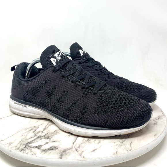 APL Techloom Pro Proplium Black Knit Sneakers 11 Mens Athletic Activewear Sporty